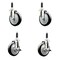 Service Caster 5 Inch 316SS Black Poly Swivel 7/8 Inch Expanding Stem Caster Brake SCC, 2PK SS316EX20S514-PPUB-BLK-2-TLB-2-78 - alternate 1
